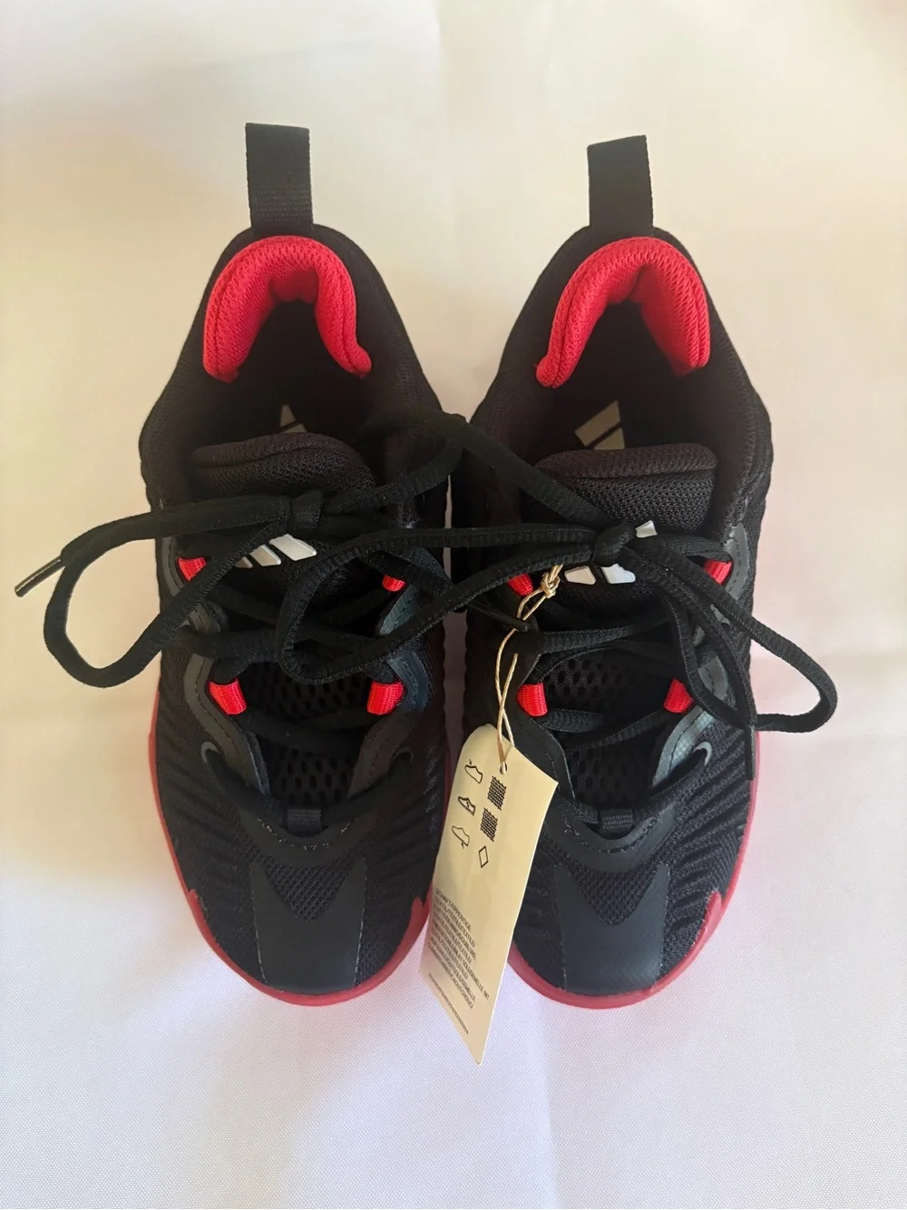 Adidas Kids Black and Red Athletic Sneakers 13T NEW